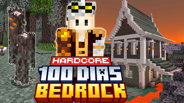 SOBREVIVI 100 DIAS NO MINECRAFT BEDROCK EDITION HARDCORE