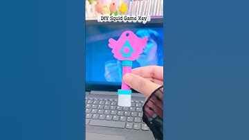 DIY Squid Game Key 🗝️🩷 #squidgame #shorts #diy