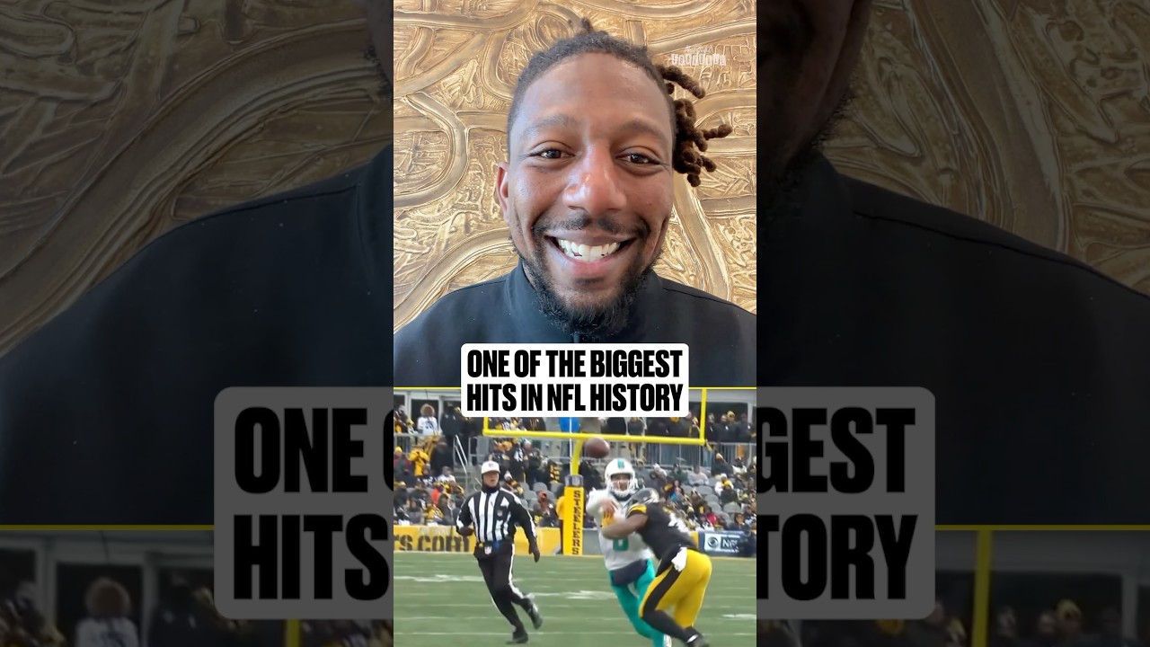 One of the biggest hits you will ever see 🤯🫢 #nfl #steelers #dolphins #bighit