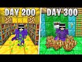 I Survived 300 Days in HARDCORE Minecraft...