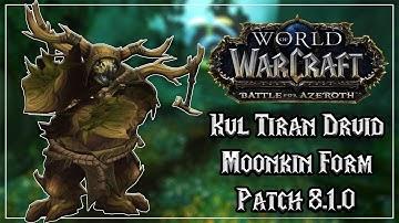 Kul Tiran Human Druid Moonkin Form - Allied Race  - Tides of Vengeance Patch 8.1.0