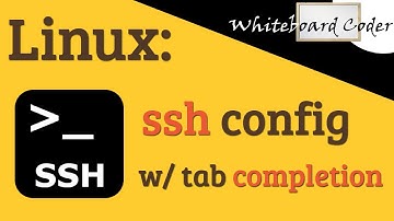 linux ssh config with tab completion