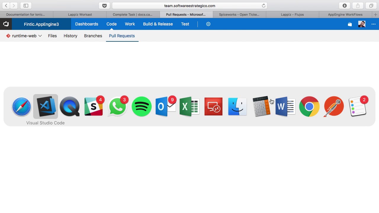 Uso de git con TFS, Team services (vsts) y Visual Studio Code - YouTube