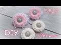 Маленькая "Интересная Зефирка" / Мастер класс  Канзаши / DIY Scrunchy with Kanzashi flowers