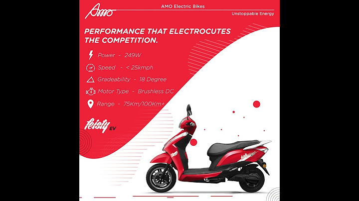 Electric Scooter Feisty EV Performance by AMO