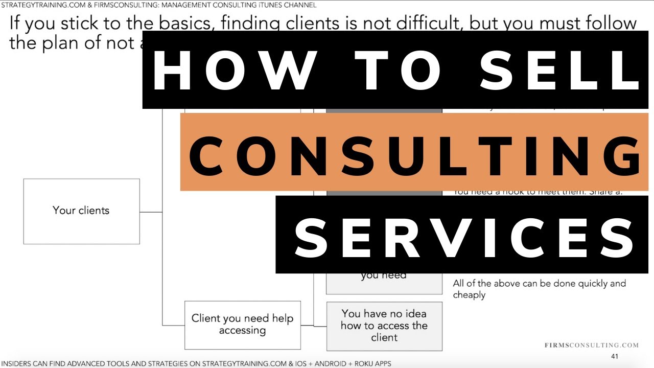 How To Sell Consultancy