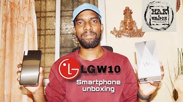 LG W10 smartphone unboxing