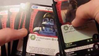Star Wars Clone Wars Pocketmodel Trading Card Game (TCG) 2 Player Starter Set Video Review.