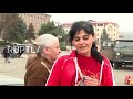 Nagorno-Karabakh: Russian peacekeepers escort displaced people from Armenia to Stepanakert