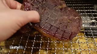 meat snacks// Dehydrated Steak// Homemade Carnivore snax #carnivore #redmonds #dehydration