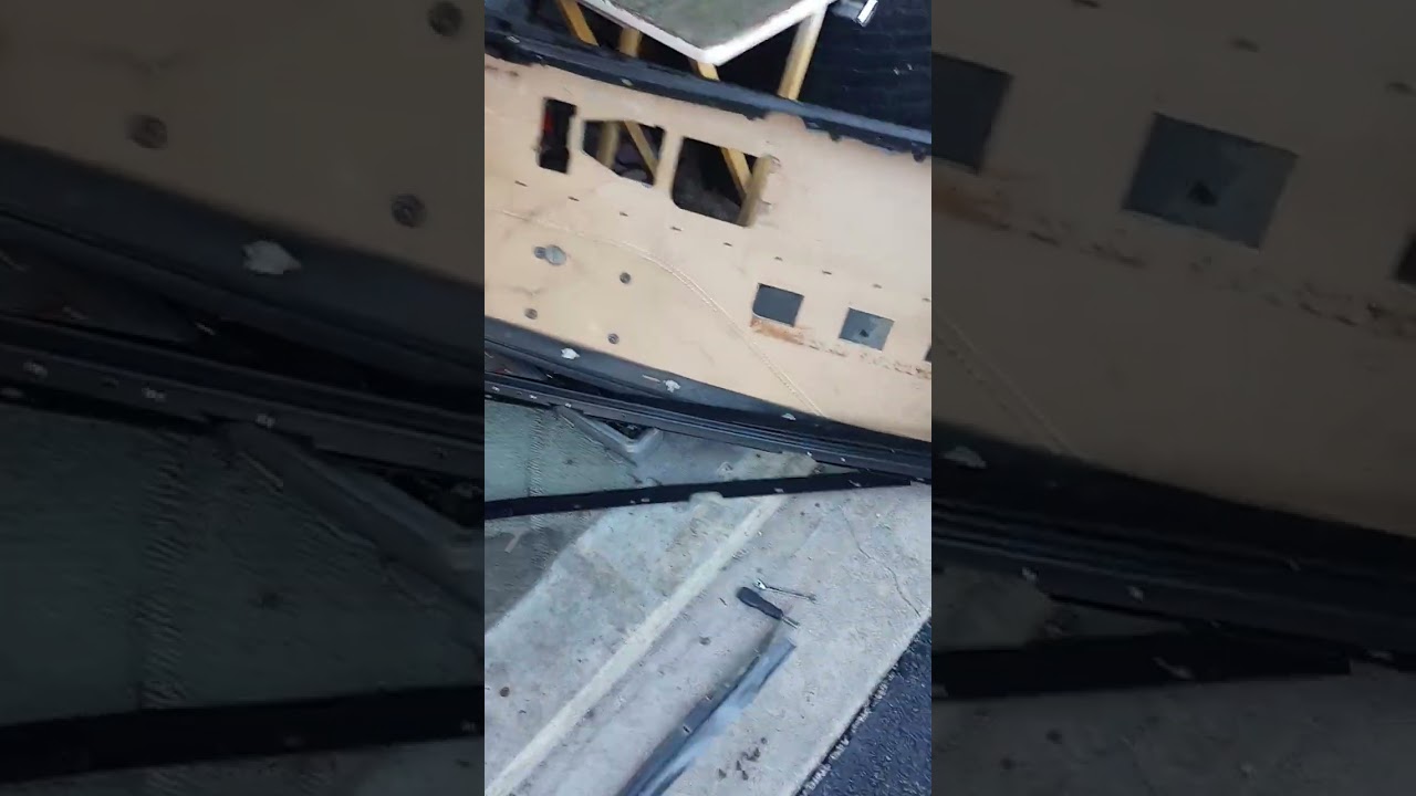 1989 Formula 350, changing window seals, not that bad of a job with power tools and little wrench