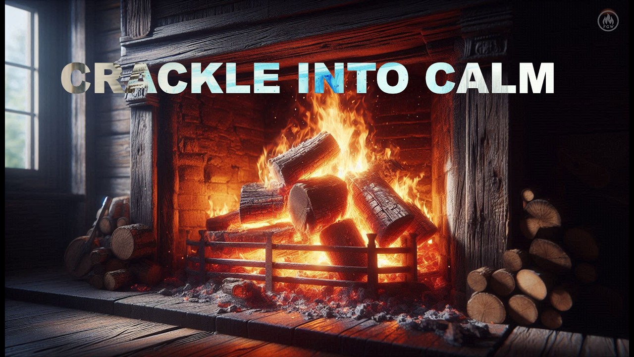 COZY MIND RESET 🪵 Cabin Fireplace Sounds to Unwind, Study Softly & Rest
