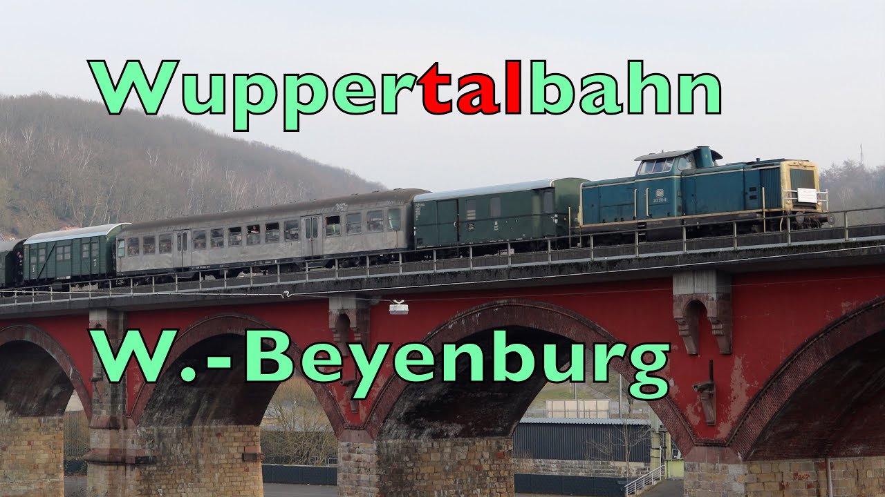 Wupperetalbahn Neueröffnung mit Sonderfahrt zw. Wuppertal Oberbarmen und Wuppertal Beyenburg