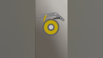 Ratchet Mechansim (Mechanical Movement Part 75) #mechanism #animation