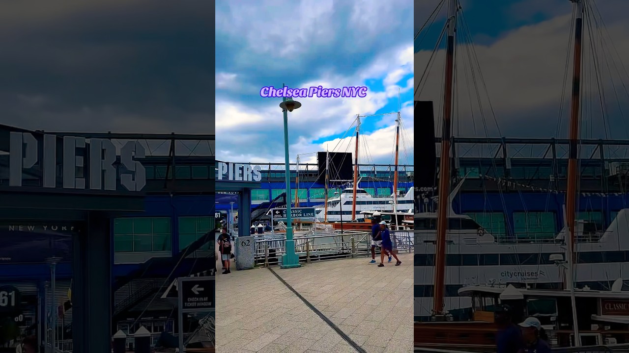 Chelsea Piers NYC 🌊 Boats, Coffee & Skyline | New York Waterfront Walk
