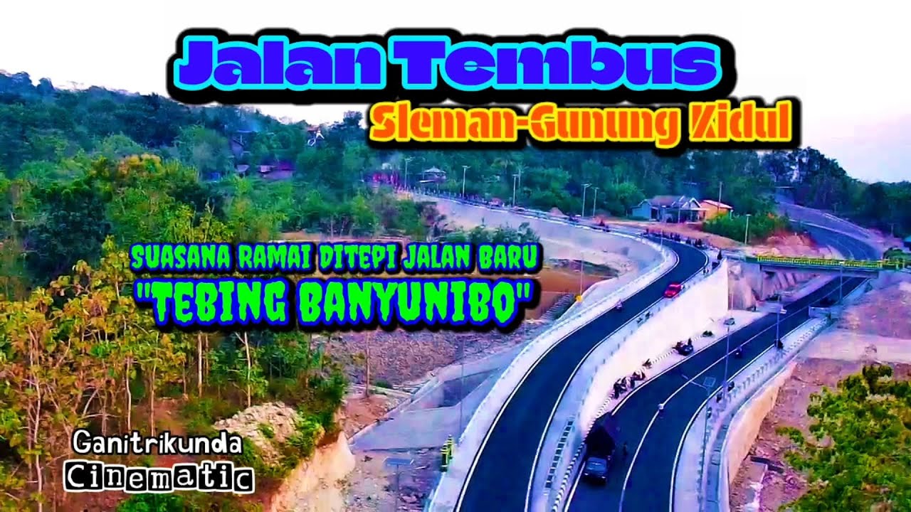 SUASANA INDAH & RAMAI TEPI JALAN BARU area TEBING BANYUNIBO #sjrcf11s4kpro #wisatajogja #alamjogja 