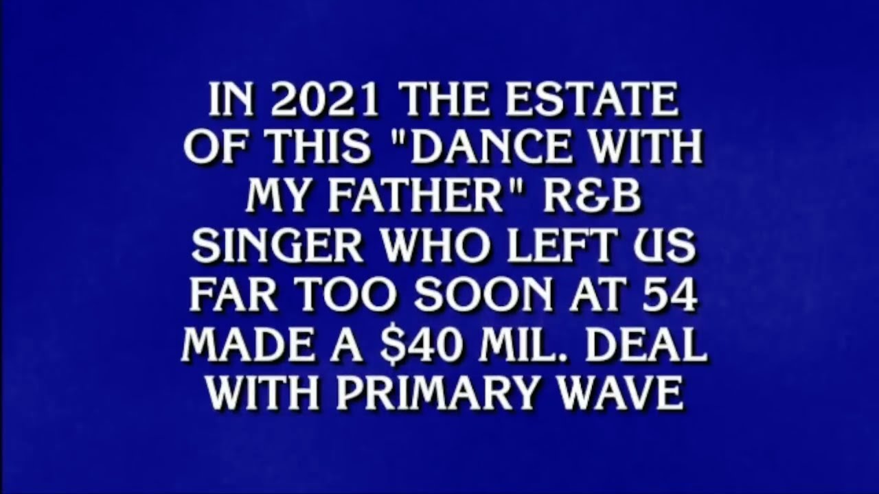 Guarda Primary Wave Mentioned on Jeopardy! "Musicians Selling Music" - May 31 2022 su YouTube Guarda Primary Wave Mentioned on Jeopardy! "Musicians Selling Music" - May 31 2022 su YouTube