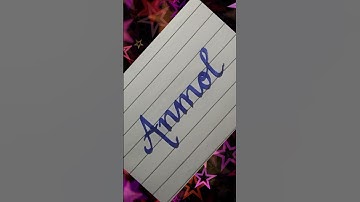 Anmol name calligraphy #calligraphy #handwriting #shorts