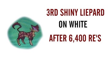 3rd shiny Liepard after 6,400 RE