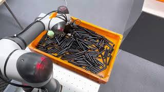 Robot Gripper Demo Bin Picking With Pla Parts