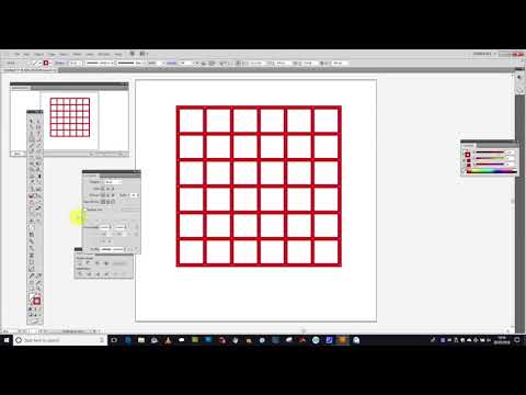 RECTANGULAR Grid in Illustrator how-to tutorial