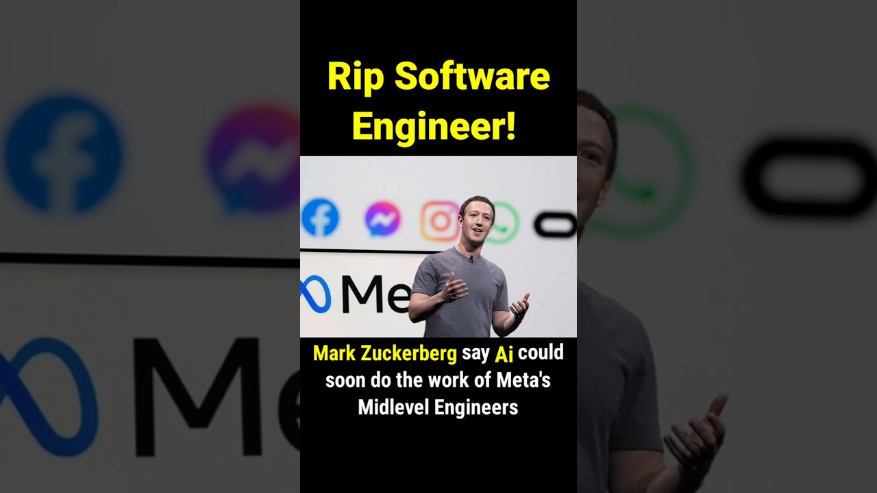 Mark Zuckerberg say AI could soon do the work of Meta's Midlevel Engineers