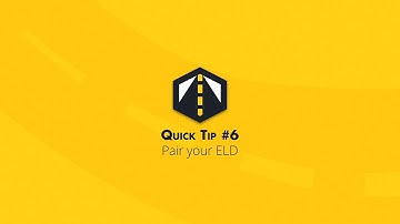 DriveELD Quick Tip #6 Pair Your ELD