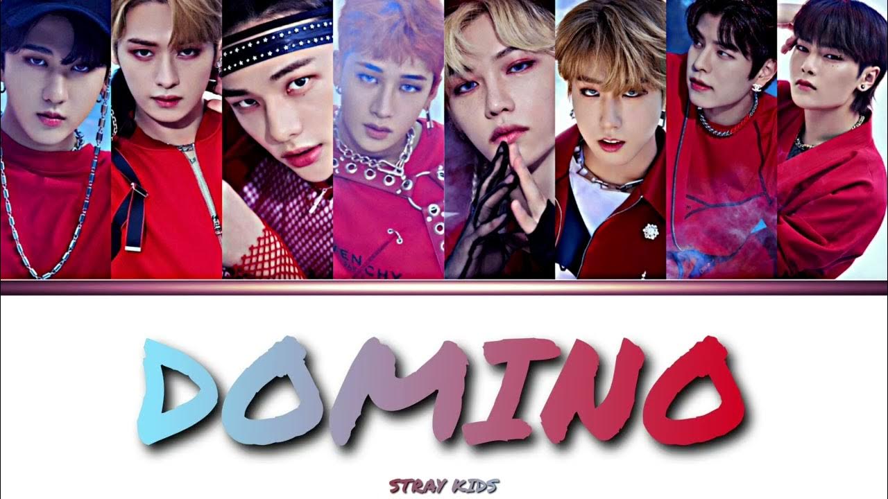 Stray kids - 'DOMINO' (English Ver.) Lyrics Color coded Stray kids - 'DOMINO' (English Ver.) Lyrics Color coded