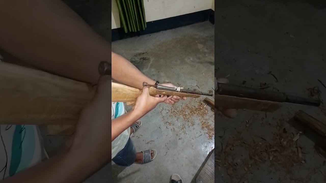 Homemade 22lr Single Shot Gun For Target Practice 22lrgun Homemadegun 22homemadegun