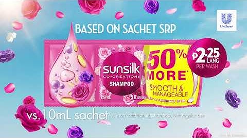 P2.25 Per Wash with Sunsilk (based on sachet SRP)