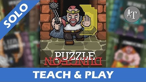 Tutorial & Solo Playthrough of Puzzle Dungeon - Solo Board Game
