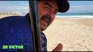 Pescando en Xeraco y Javea surf casting buscando las doradas Xxl