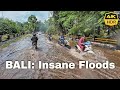 Bali driving insane traffic insane floods 4kr 60fps