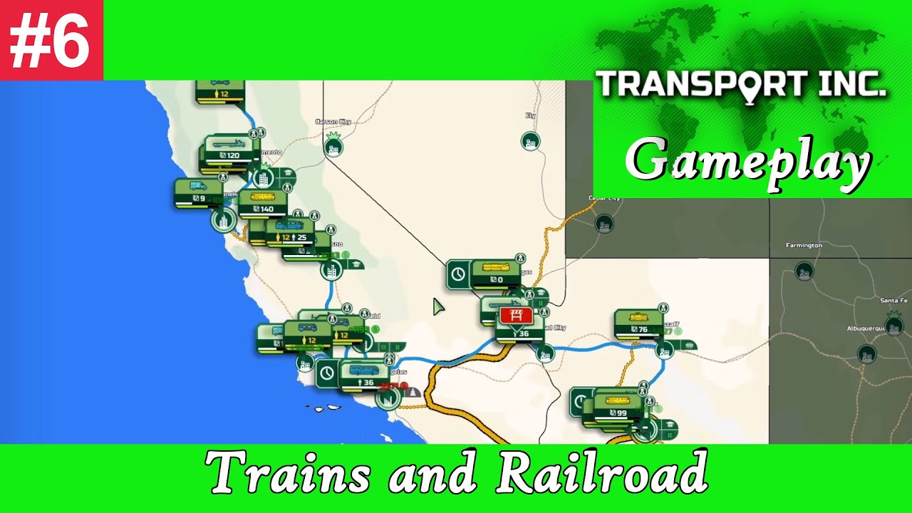 Transport Inc Gameplay - Trains and Railroads