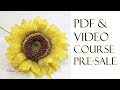 Sale - French beaded SUNFLOWER pdf/video course
