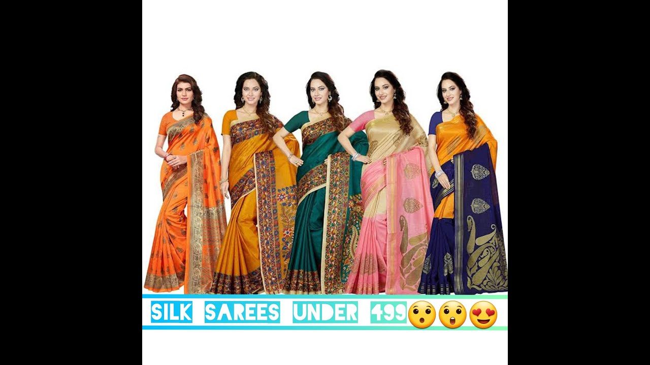 silk sarees online shopping//silk sarees under 499//silk saree collection 2020