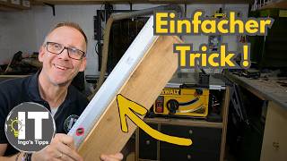 Kein Abrichthobel? So bekommst du trotzdem perfekte Kanten an der TKS ohne Spezial-Jig @ingostipps
