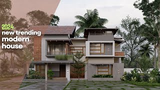 Trending Modern Contemporary House Design 2024 | Kerala Style