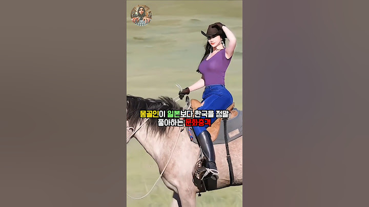 몽골인이 일본보다 한국을 정말 좋아하는 문화충격