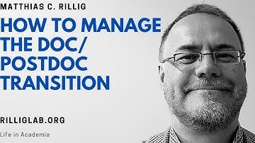 How to manage the doctoral student/ #postdoc transition. #phd #phdlife