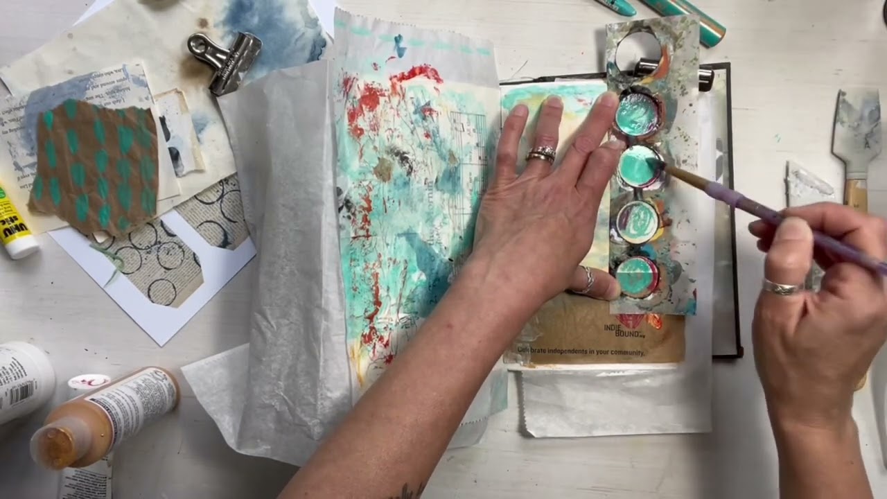Create an art journal page with me