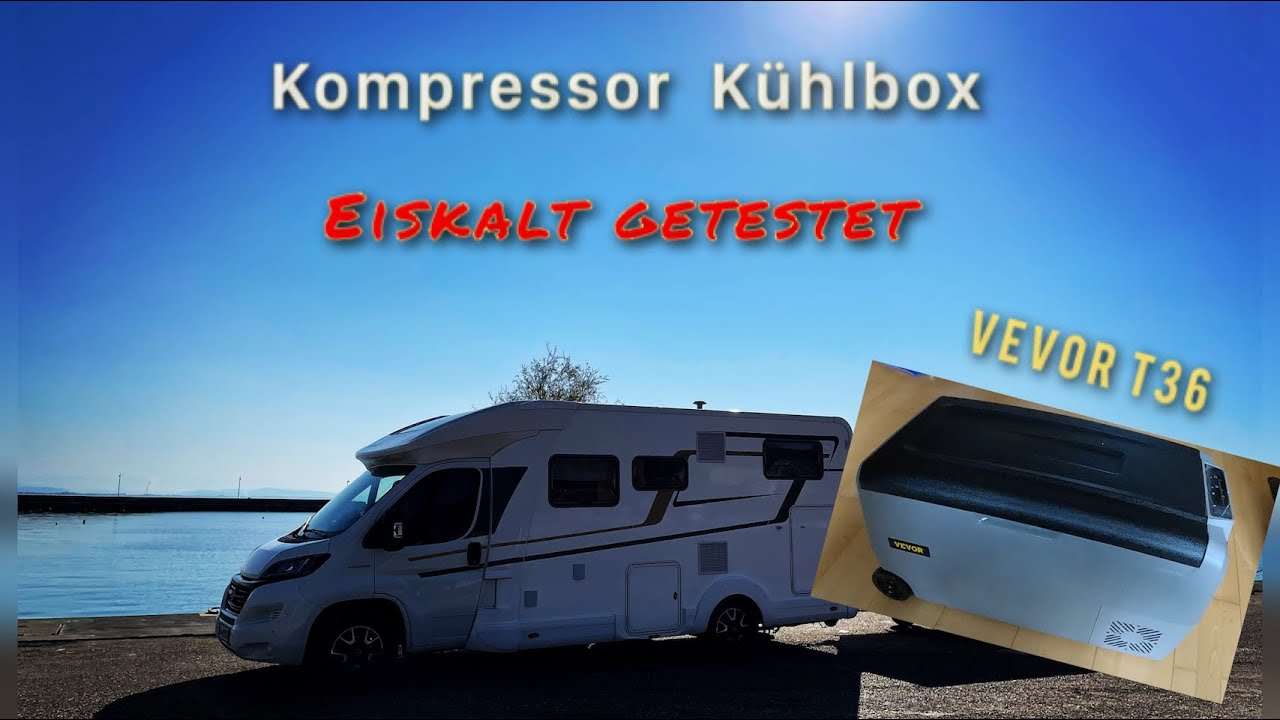 Kompressor Kühlbox für Camper Vans und Wohnmobil eiskalt getestet die  Vevor T36 Kompressorkühlbox 