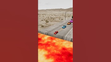 Big and Small Cars vs Unfinished Road – BeamNG.drive #shorts #beamngdrive #automobile #usa #beamng