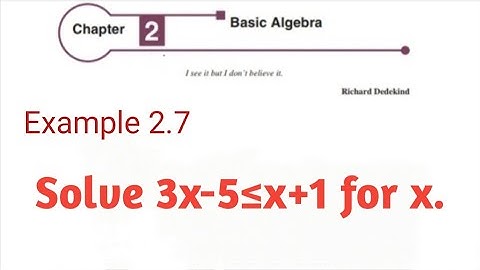 Class 11 Chapter 2 Basic Algebra Example 2.7