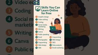 Skills You Can Learn Online For Free #dailygrowth