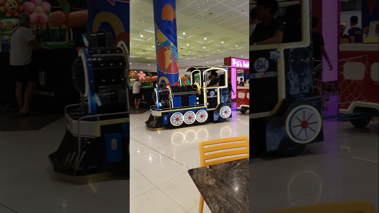 Train Inside The Mall At SM City #shorts #train #rides