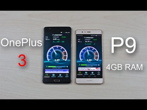 OnePlus 3 vs Huawei P9 4GB RAM - Speed Test Comparison Review!