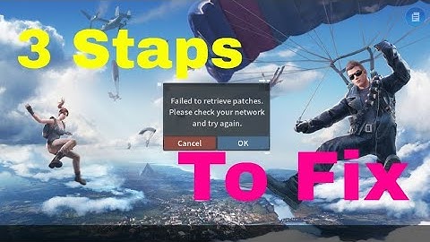 Failed to retrieve- Rules of Survival 3 straps To Fix Problem
