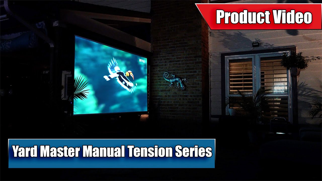 Elite Screens - Yard Master Manual Tension | The Ultimate Outdoor Projection Solution