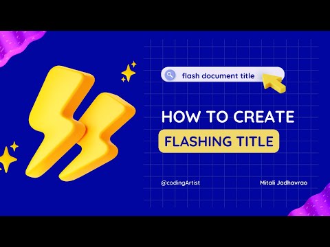 Flash Document Title Using Javascript